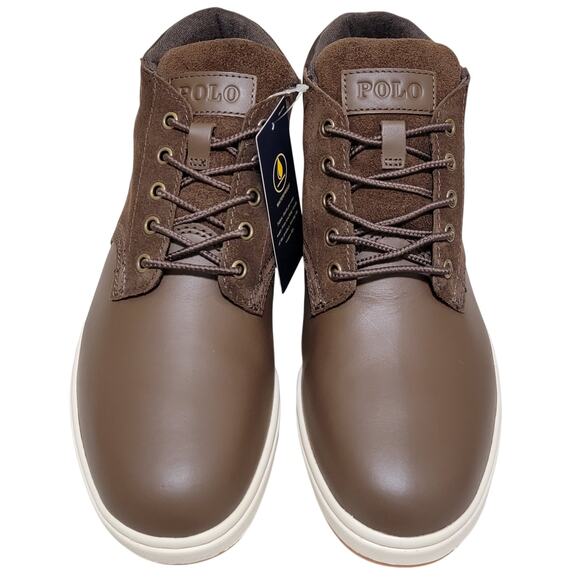 Polo Ralph Lauren Men Chukka Boots Sneaker Boot Size US 8.5D Brown Leather - Picture 3 of 6